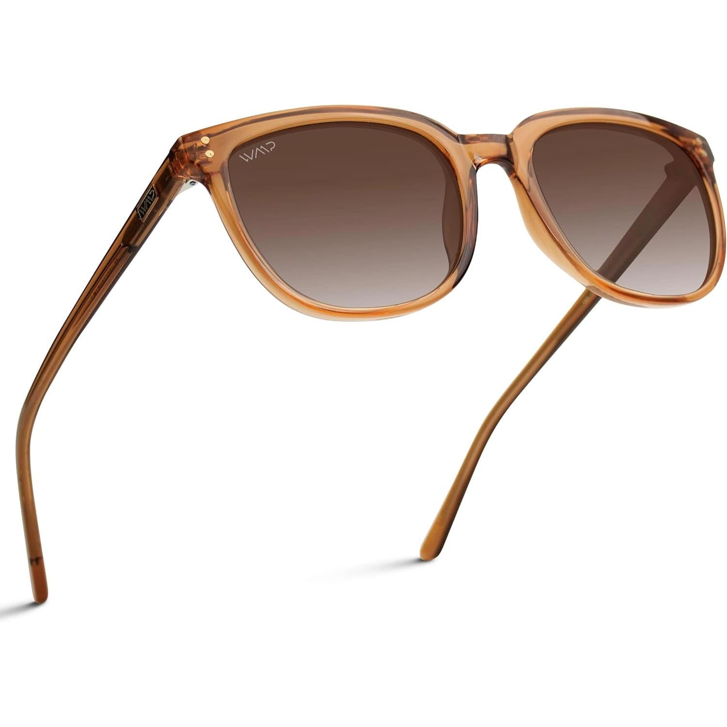 Gafas de Sol Cuadradas Planas Unisex – Estilo Retro Clásico con Lentes Polarizados UV400